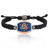 Silver Special Organization Macrame Men's Bracelet
